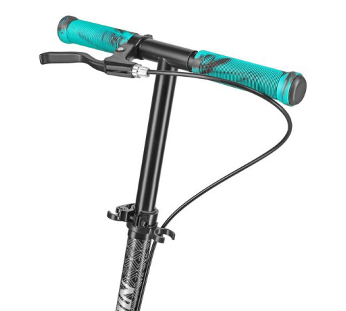 Самокат складний Nils Extreme HM183, чорно-блакитний