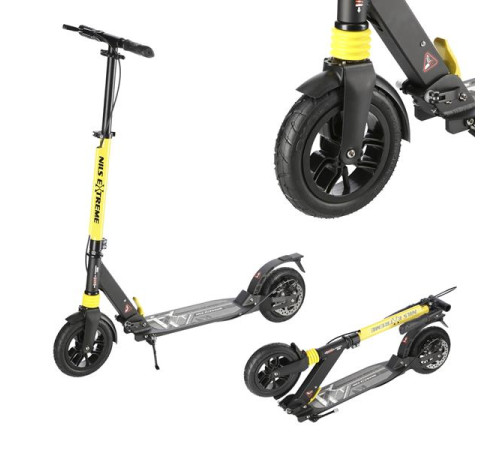 Самокат складний Nils Extreme HM208T, чорно-жовтий