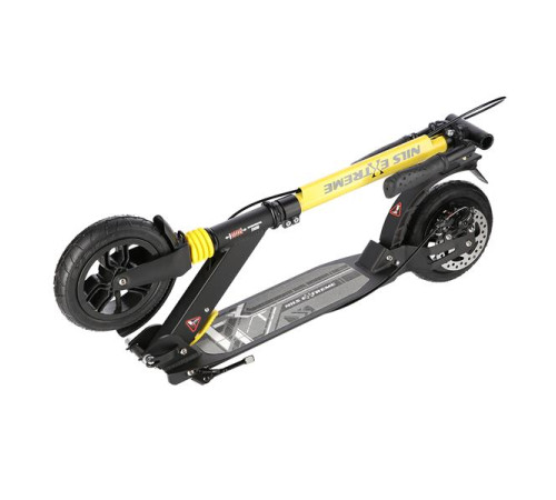 Самокат складний Nils Extreme HM208T, чорно-жовтий