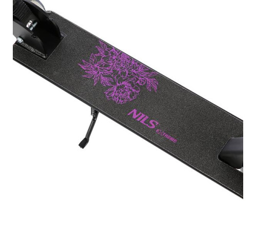 Самокат складний Nils Extreme HM603, чорно-рожевий