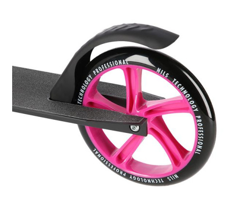 Самокат складний Nils Extreme HM603, чорно-рожевий