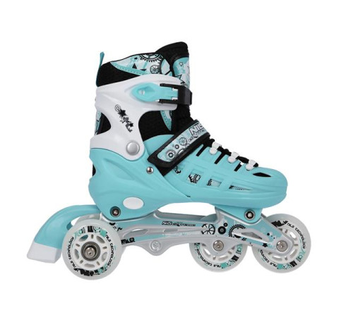 Роликові ковзани 4в1 NILS EXTREME NH10905 розмір S 31-34, блакитні