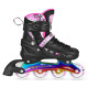 Роликові ковзани 4в1 NILS EXTREME NH10905 розмір S 31-34, чорно-рожеві