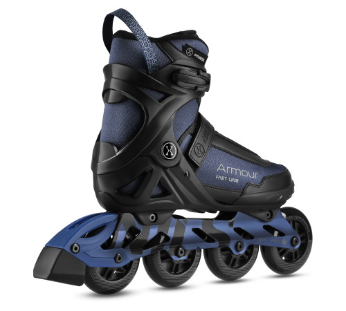 Роликові ковзани NILS EXTREME NA22151 ARMOUR розмір 43, чорно-сині