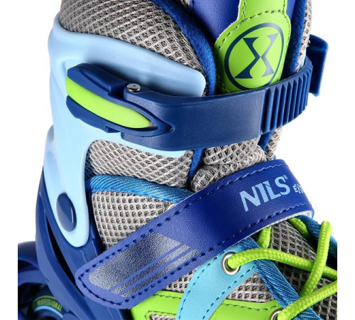 Роликові ковзани NILS EXTREME NJ1828A розмір L (39-42) синьо-зелений