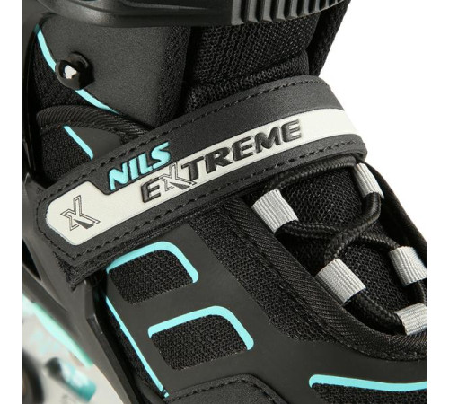 Роликові ковзани NILS EXTREME NA14174 розм. M (35-38) чорно-бірюзовий Роликові ковзани NILS EXTREME NA14174 розм. M (35-38) чорно-бірюзовий