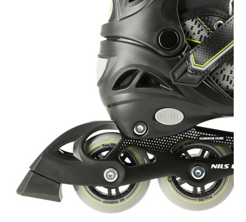 Роликові ковзани NILS EXTREME NA14198 розм. S (31-34) чорно-жовтий Роликові ковзани NILS EXTREME NA14198 розм. S (31-34) чорно-жовтий