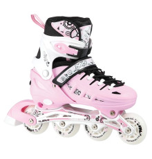 Роликові ковзани 4в1 NILS EXTREME NH1090 розмір S 31-34, рожеві