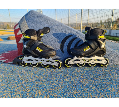 Роликові ковзани KUBISPORT розмір 38, чорно-жовті