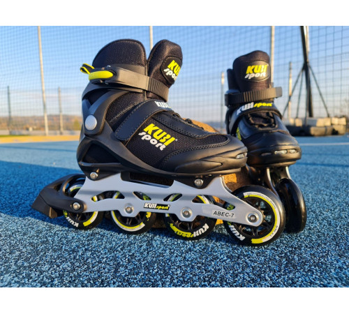 Роликові ковзани KUBISPORT розмір 39, чорно-жовті