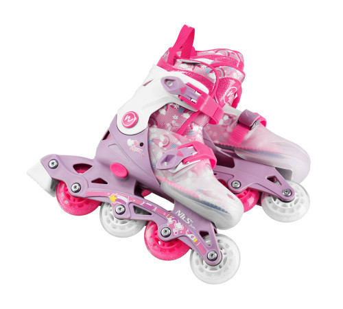 Роликові ковзани NILS FUN NJ1025 FLIPZY розмір S 31–34, рожеві
