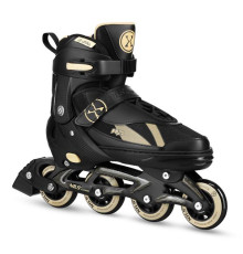 Роликові ковзани 2в1 NILS EXTREME NH382 розмір L 40-43, чорно-золотисті