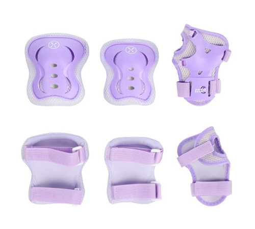 Роликові ковзани з комплектом захисту NILS EXTREME Moonbeam NA0189 розмір L 39-42, фіолетові