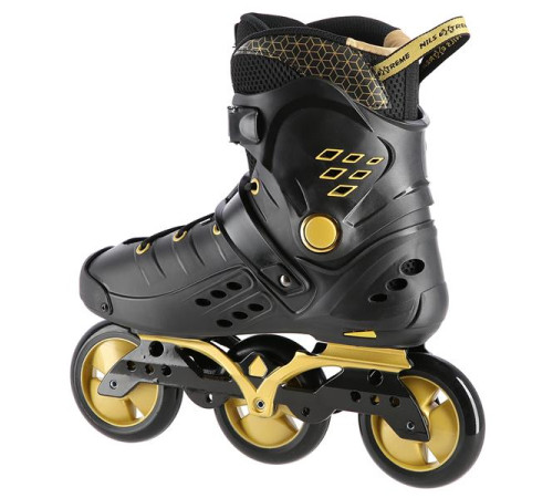 Роликові ковзани розмір 35 NILS EXTREME SLALOM NA20006 чорно-золотий