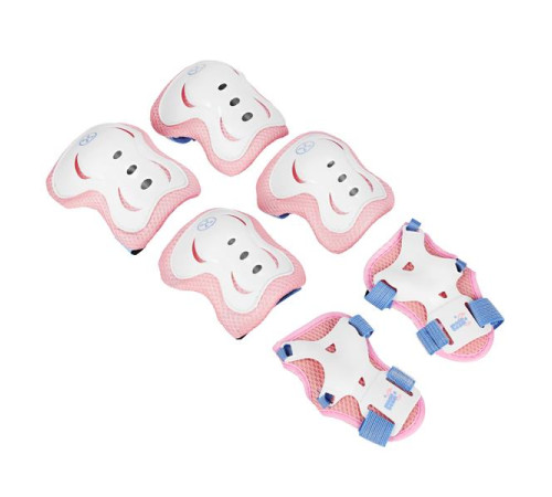 Роликові ковзани з комплектом захисту NILS EXTREME Moonbeam NA0189 розмір M 35-38, блакитно-рожеві