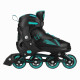 Роликові ковзани 2в1 NILS EXTREME NH382 розмір L 40-43, чорно-зелені
