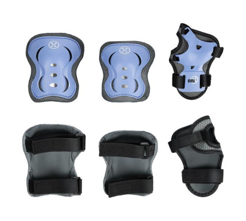 Роликові ковзани з комплектом захисту NILS EXTREME Moonbeam NA0189 розмір L 39-42, чорно-сині