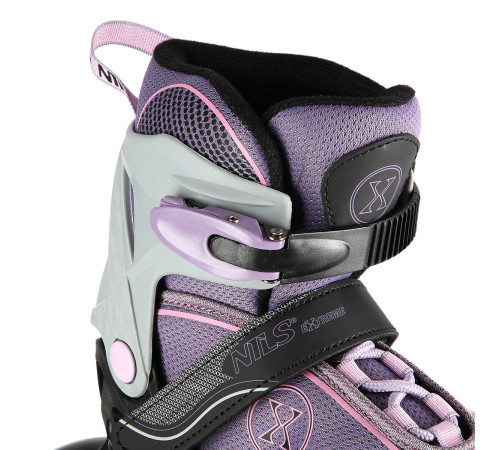 Роликові ковзани NILS EXTREME NA11008 розмір M 35-38,чорно-фіолетові