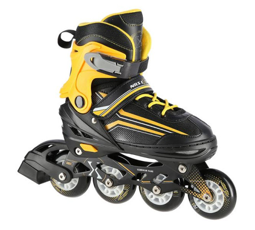 Роликові ковзани 2в1 NILS EXTREME NH18190 розмір M 34-38, чорно-жовті