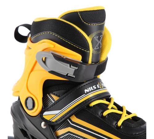Роликові ковзани 2в1 NILS EXTREME NH18190 розмір M 34-38, чорно-жовті