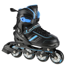 Роликові ковзани 2в1 NILS EXTREME NH18191 розмір M 34-38, чорно-сині