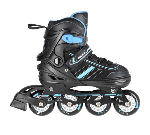 Роликові ковзани 2в1 NILS EXTREME NH18191 розмір M 34-38, чорно-сині