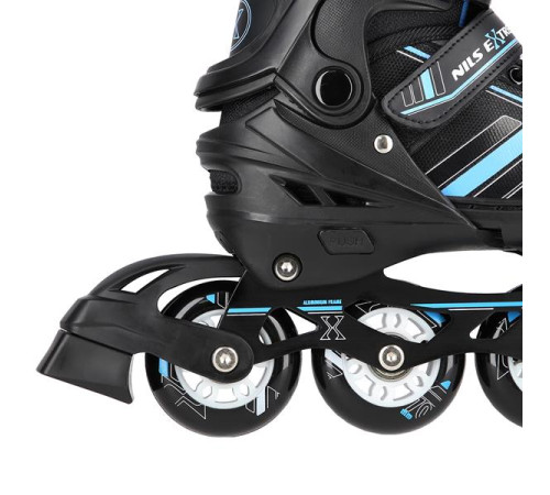 Роликові ковзани 2в1 NILS EXTREME NH18191 розмір M 34-38, чорно-сині