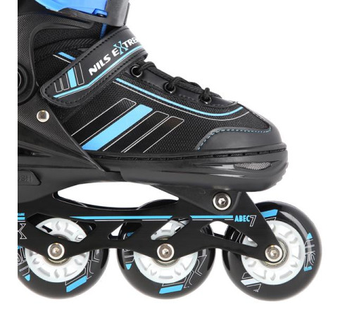 Роликові ковзани 2в1 NILS EXTREME NH18191 розмір L 39-42, чорно-сині
