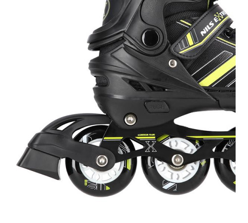 Роликові ковзани 2в1 NILS EXTREME NH18191 розмір L 39-43, чорно-жовті