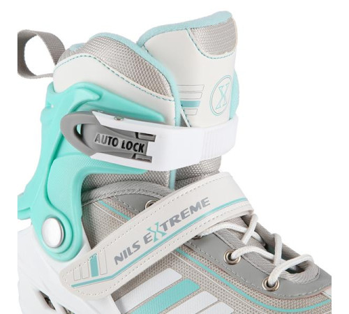 Роликові ковзани 2в1 NILS EXTREME NH18191 розмір M 34-38, біло-блакитні