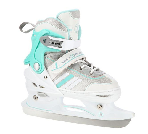 Роликові ковзани 2в1 NILS EXTREME NH18191 розмір L 39-43, біло-блакитні