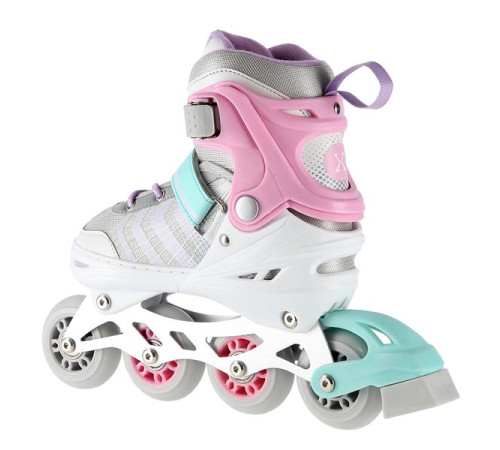 Роликові ковзани 4в1 NILS EXTREME NH18192 розмір S 29-33, біло-рожеві