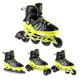 Роликові ковзани 4в1 NILS EXTREME NH18192 розмір S 29-33, чорно-жовті