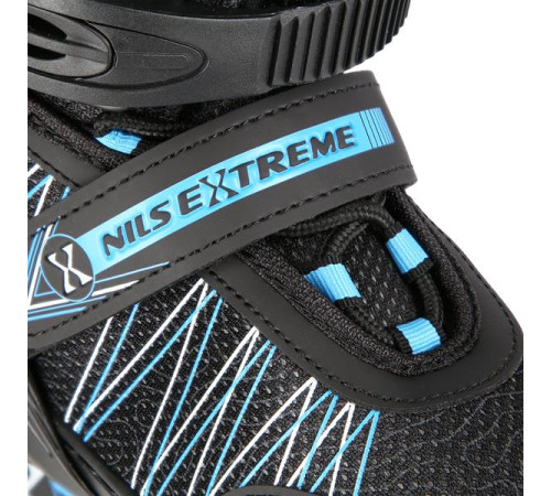 Роликові ковзани 2в1 NILS EXTREME NH11912A розмір S 31-34, чорно-блакитні