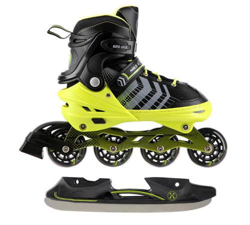 Роликові ковзани 4в1 NILS EXTREME NH18192 розмір L 39-43, чорно-жовті