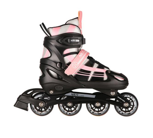 Роликові ковзани 2в1 NILS EXTREME NH18366A розмір L 39-42, чорно-рожеві