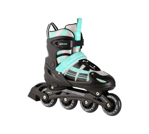 Роликові ковзани 2в1 NILS EXTREME NH18366A розмір M 35-38, чорно-зелені