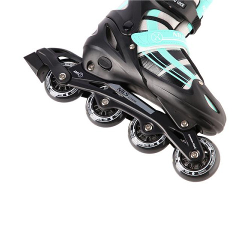 Роликові ковзани 2в1 NILS EXTREME NH18366A розмір M 35-38, чорно-зелені