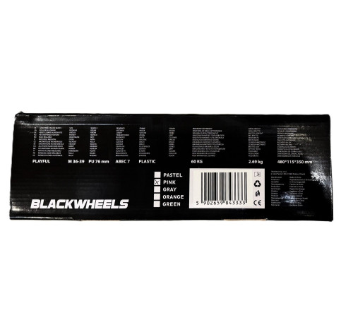 Роликові ковзани Blackwheels Playful M - розмір 36-39, рожеві