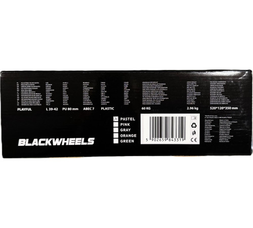 Роликові ковзани Blackwheels Playful L - розмір 39-42, рожево-фіолетові
