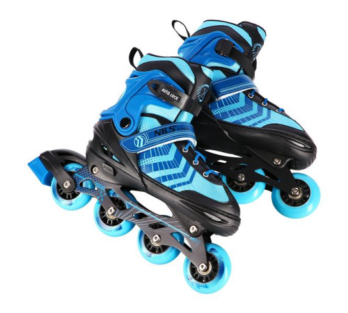 Роликові ковзани 4в1 NILS EXTREME NH18192A розмір M 34-38, чорно-сині