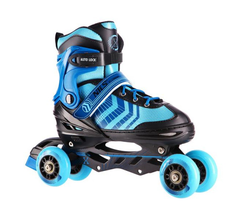 Роликові ковзани 4в1 NILS EXTREME NH18192A розмір M 34-38, чорно-сині