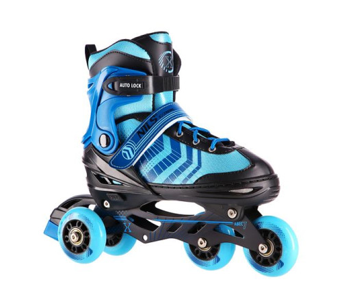 Роликові ковзани 4в1 NILS EXTREME NH18192A розмір M 34-38, чорно-сині