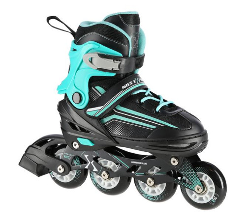 Роликові ковзани 2в1 NILS EXTREME NH18190 розмір M 34-38, чорно-блакитні