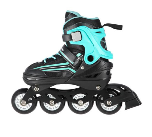 Роликові ковзани 2в1 NILS EXTREME NH18190 розмір M 34-38, чорно-блакитні