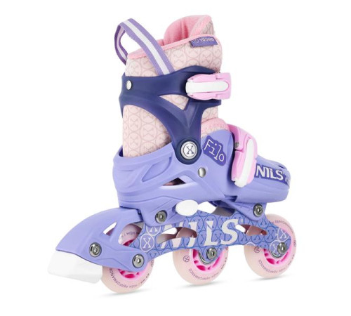 Роликові ковзани NILS EXTREME NA13102 розмір XS 26-29, фіолетово-рожеві