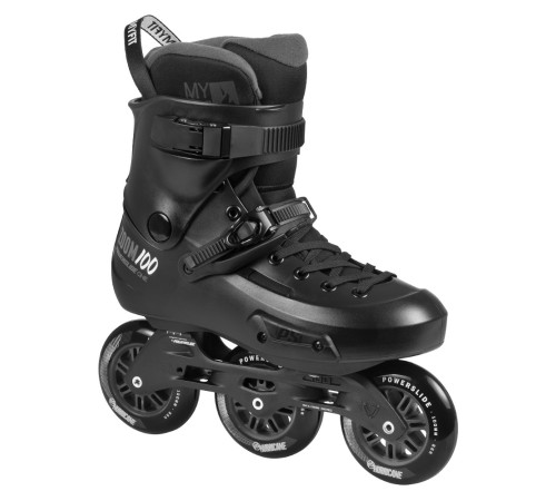 Роликові ковзани Powerslide Zoom Pro Black 100 Trinity розмір 39-40 Роликові ковзани Powerslide Zoom Pro Black 100 Trinity розмір 39-40