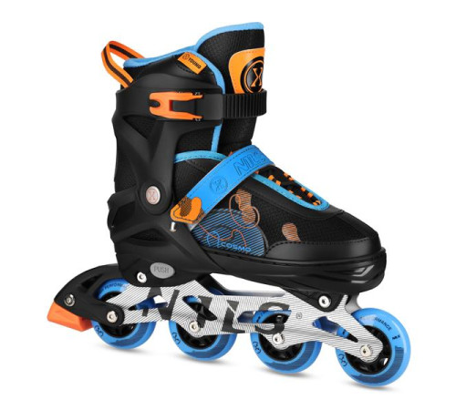 Роликові ковзани NILS EXTREME NA13808 розмір M 34-37, чорно-сині