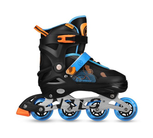 Роликові ковзани NILS EXTREME NA13808 розмір L 38-41, чорно-сині