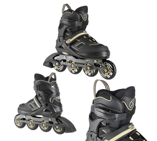 Роликові ковзани NILS EXTREME NA14174 розмір L 39-42, чорно-золотисті